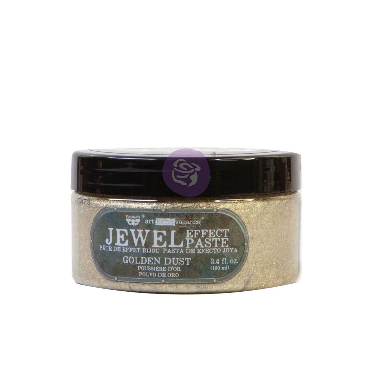 Prima Marketing Inc Art Extravagance - Jewel Texture Paste - Golden Dust - 1 Jar, 100Ml (3.4 Fl Oz) 655350968755